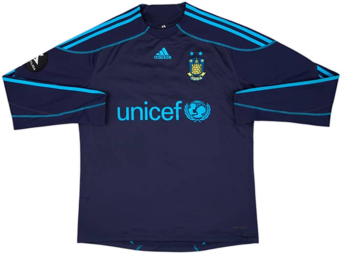 Camiseta de visitante del Brondby 2009-10 versión de partido L/S M.Larsen #34