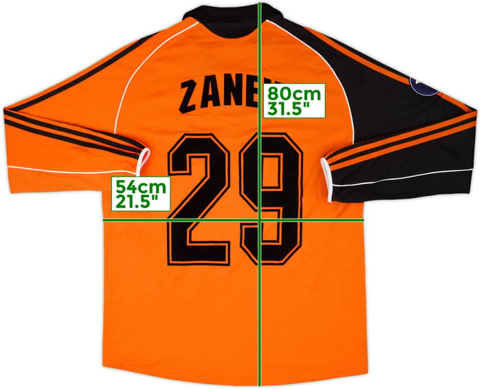 2005-06 PFK Litex Lovech Match Issue UEFA Cup Home L/S Shirt Zanev #29