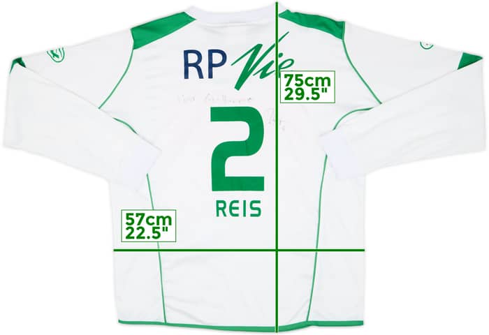 2007-08 Yverdon Sport Signed Home L/S Shirt Reis #2 - 8/10 - (XXL)