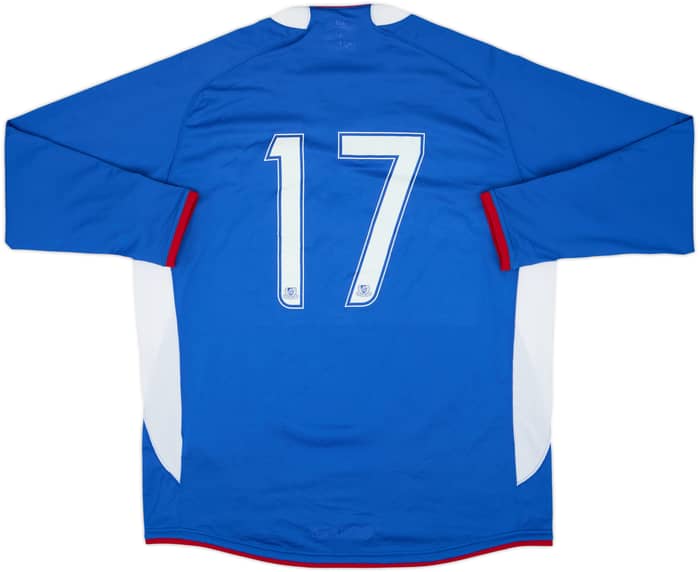 2008-09 Yokohama Marinos Home L/S Shirt #17 - 8/10 - (XL)