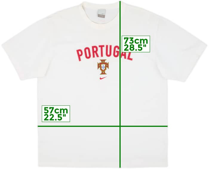 2002-03 Portugal Nike Cotton Tee Figo #7 - 8/10 - (XXL)