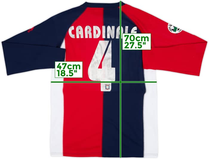 2005-06 Crotone Match Issue Home L/S Shirt Cardinale #4
