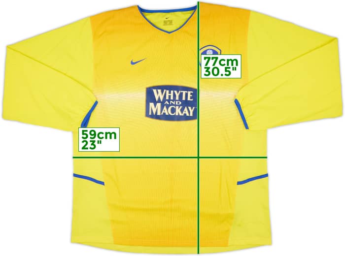 2003-04 Leeds United Youth Match Issue Third L/S Shirt #19