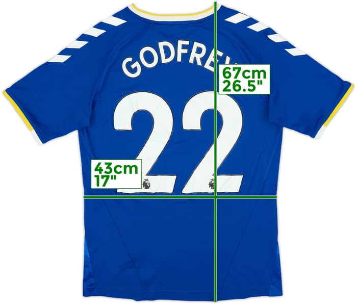 2021-22 Everton Home Shirt Godfrey #22 - 8/10 - (S)