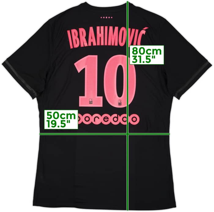 2015-16 Paris Saint-Germain Authentic Third Shirt Ibrahimovic #10 (XL)