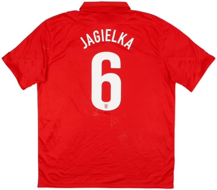 2013 England Away 150th Anniversary Shirt Jagielka #6 - 6/10 - (XL)