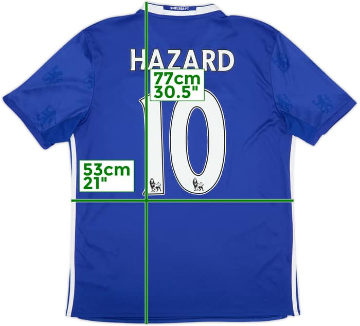 2016-17 Chelsea Local Camiseta Hazard #10 - 4/10 - (L)
