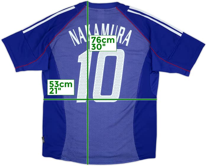 2002-04 Japan Home Shirt Nakamura #10 - 8/10 - (L)