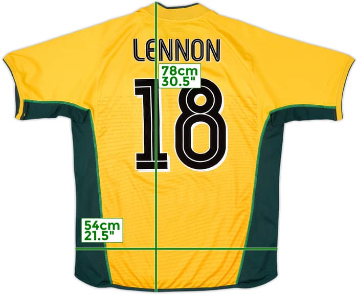 2002-03 Celtic Away Shirt Lennon #18 - 10/10 - (L)