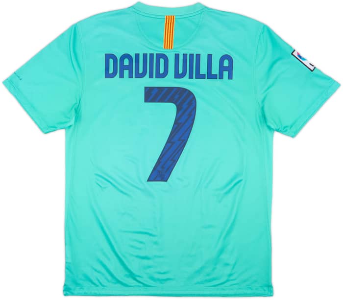 2010-11 Barcelona Away Shirt David Villa #7 - 8/10 - (L)