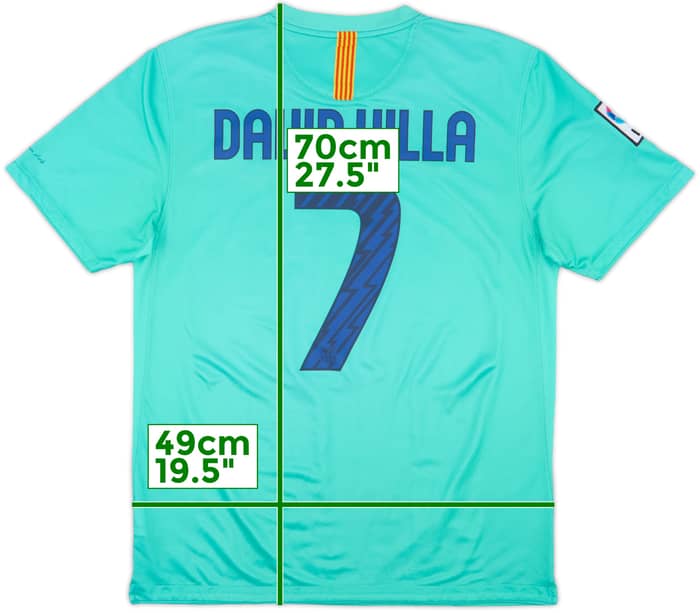 2010-11 Barcelona Away Shirt David Villa #7 - 8/10 - (L)
