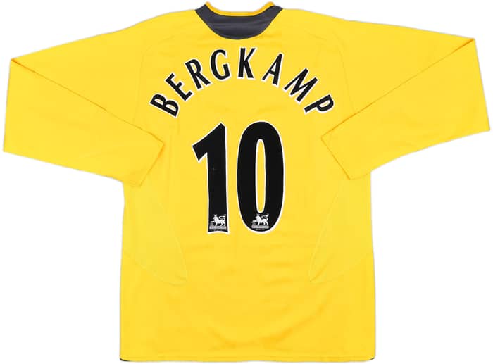 2005-06 Arsenal Away L/S Shirt Bergkamp #10 - 8/10 - (L)