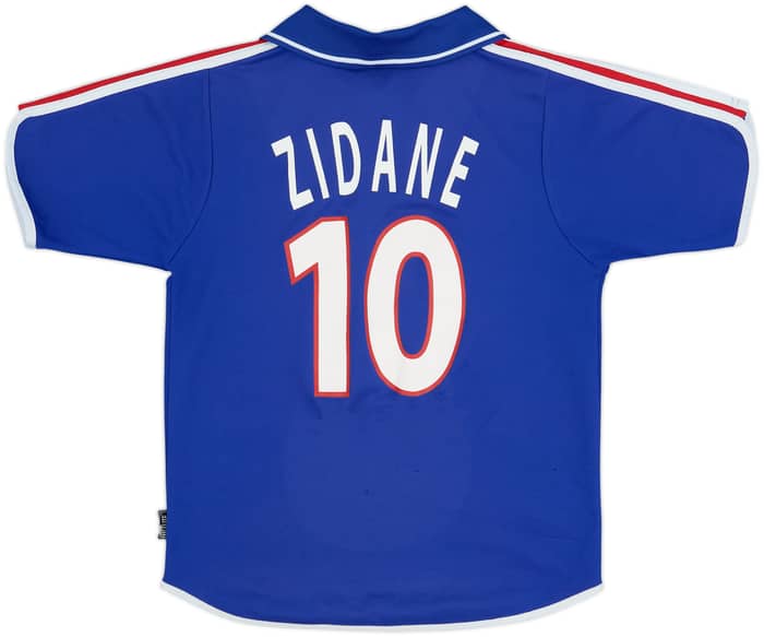 2000-02 France Home Shirt Zidane #10 - 8/10 - (XS)