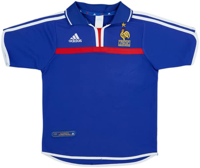 2000-02 France Home Shirt Zidane #10 - 8/10 - (XS)
