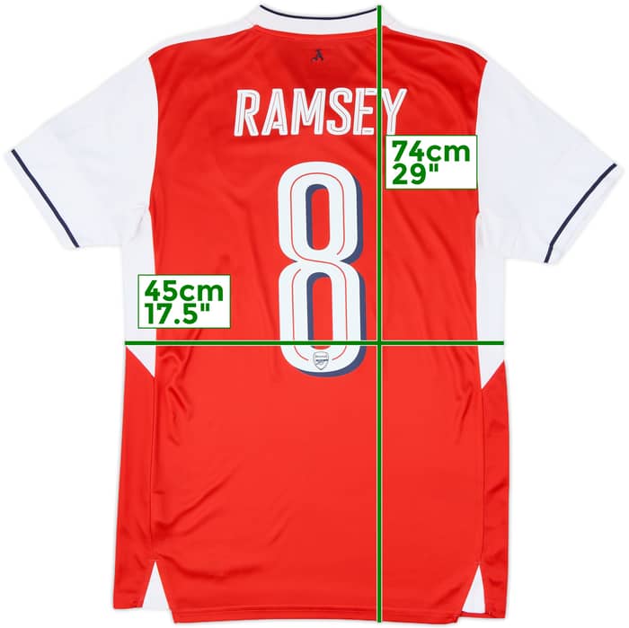 2016-17 Arsenal Home Shirt Ramsey #8 - 7/10 - (S)
