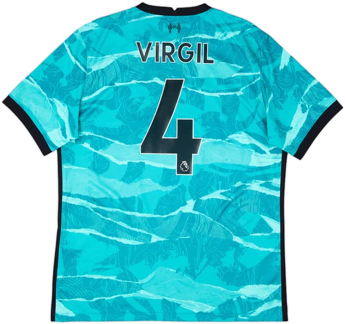 2020-21 Liverpool Away Shirt Virgil #4 - 10/10 - (L)