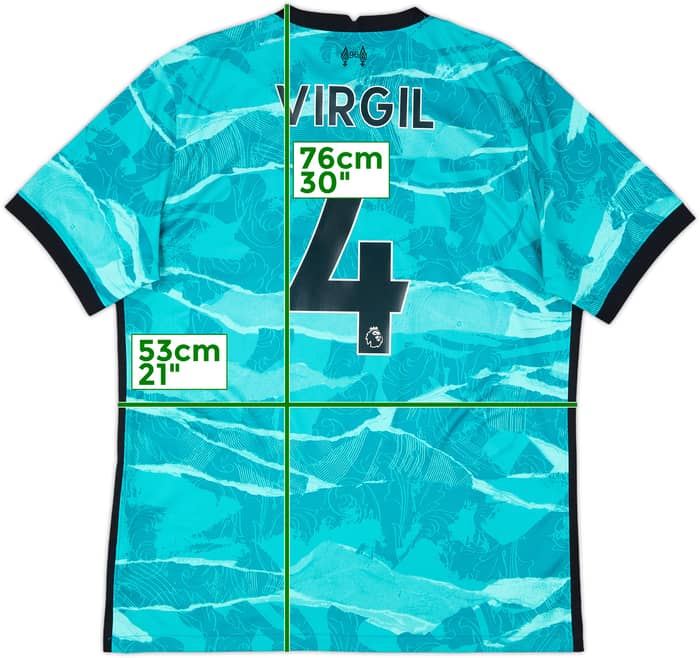 2020-21 Liverpool Away Shirt Virgil #4 - 10/10 - (L)