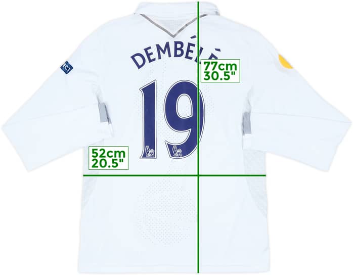 2012-13 Tottenham Home L/S Shirt Dembele #19 - 4/10 - (L)