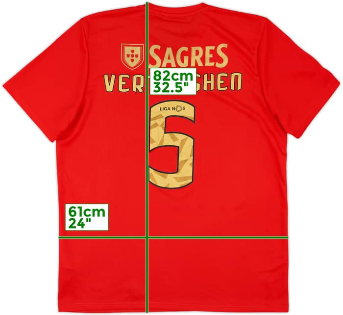 2020-21 Benfica Home Shirt Vertonghen #5 - 8/10 - (XL)