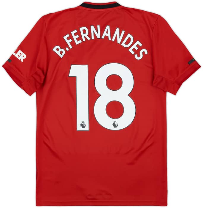 2019-20 Manchester United Home Shirt B.Fernandes #18 - 5/10 - (S)