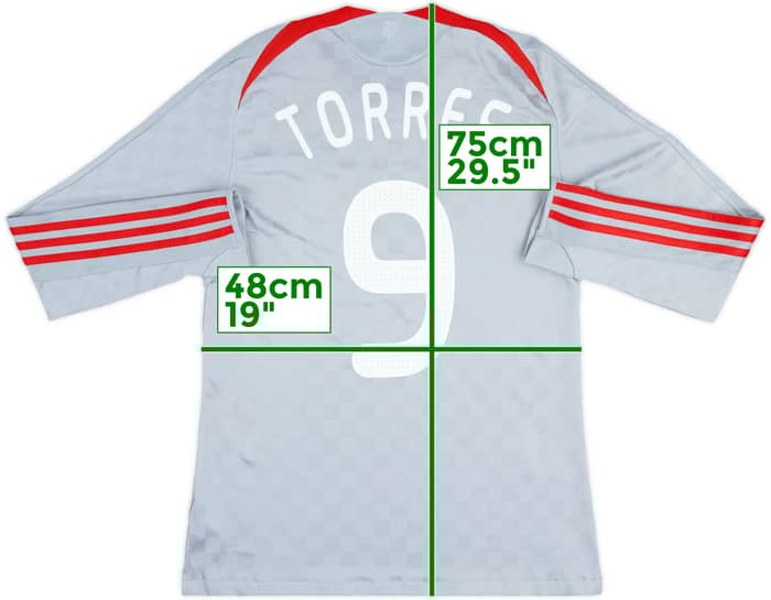 2008-09 Liverpool Away L/S Shirt Torres #9 - 6/10 - (M)