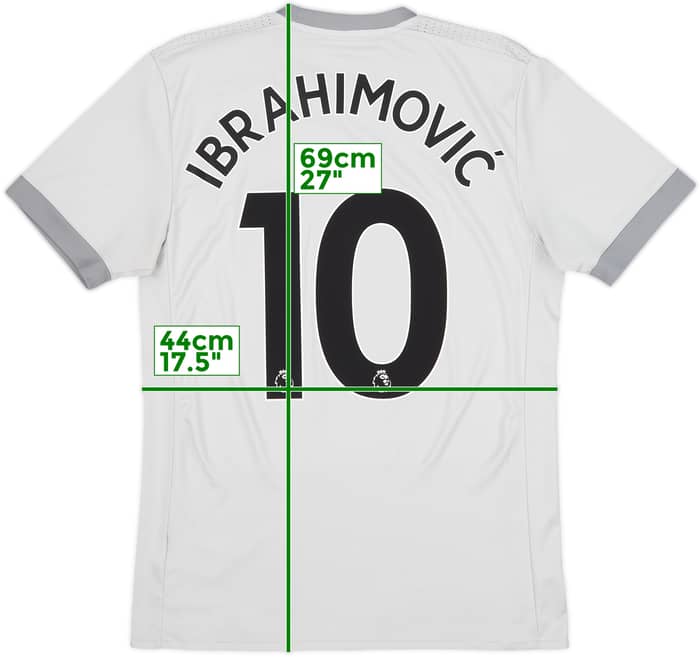 2017-18 Manchester United Third Shirt Ibrahimovic #10 - 6/10 - (S)