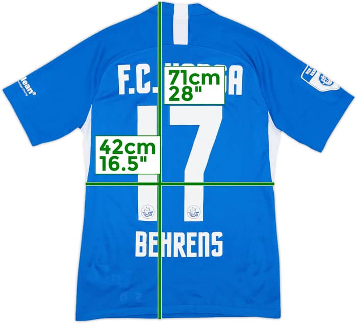 2019-20 Hansa Rostock Home Shirt Behrens #17 - 8/10 - (S)