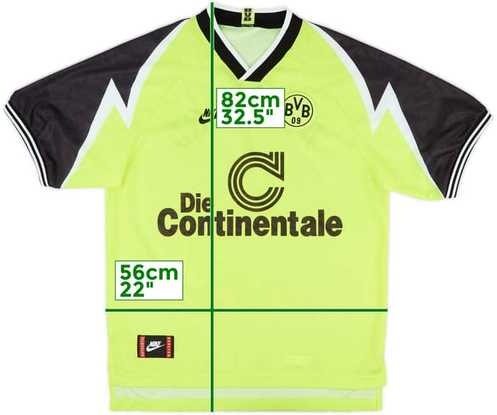 1995-96 Borussia Dortmund Home Shirt - 8/10 - (L)