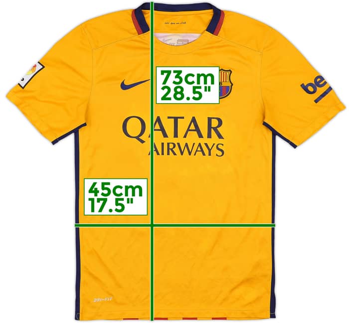 2015-16 Barcelona Away Shirt - 5/10 - (S)