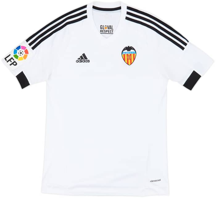 2015-16 Valencia Home Shirt - 7/10 - (S)