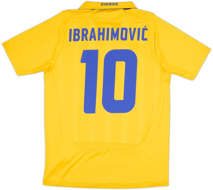 2009-10 Sweden Home Shirt Ibrahimovic #10 - 9/10 - (S)