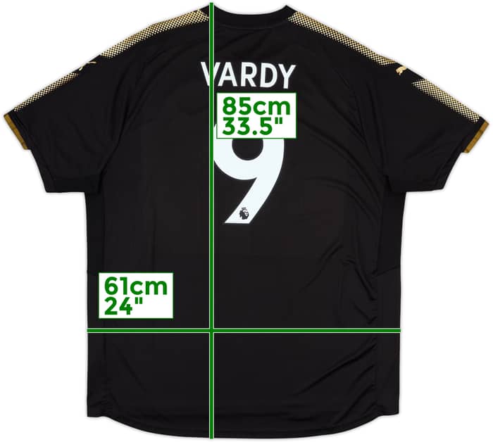 2017-18 Leicester Away Shirt Vardy #9 - 9/10 - (3XL)