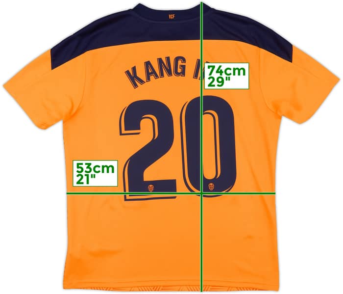 2020-21 Valencia Away Shirt Kang In #20 - 10/10 - (L)