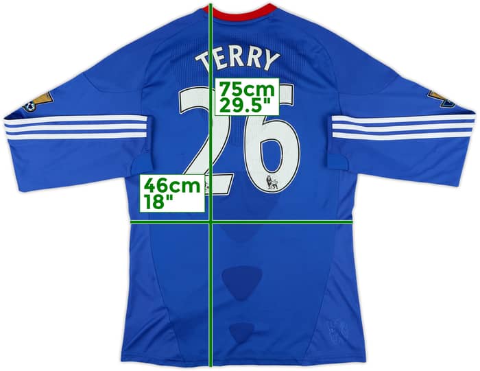 2010-11 Chelsea Home L/S Shirt Terry #26 - 5/10 - (S)