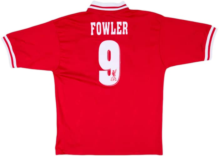 1996-98 Liverpool Home Shirt Fowler #9 - 9/10 - (L)