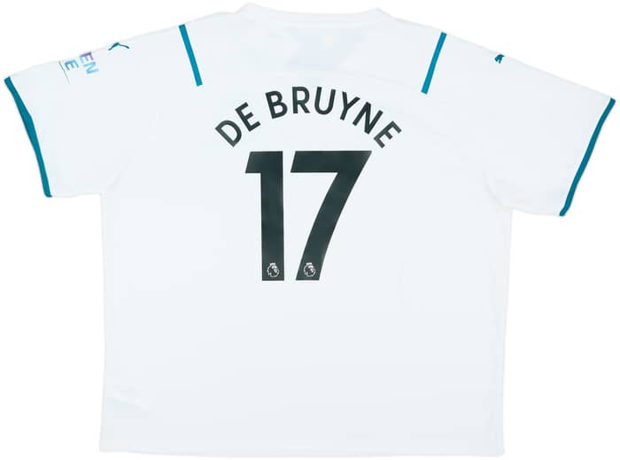 2021-22 Manchester City Away Shirt De Bruyne #17 (3XL)