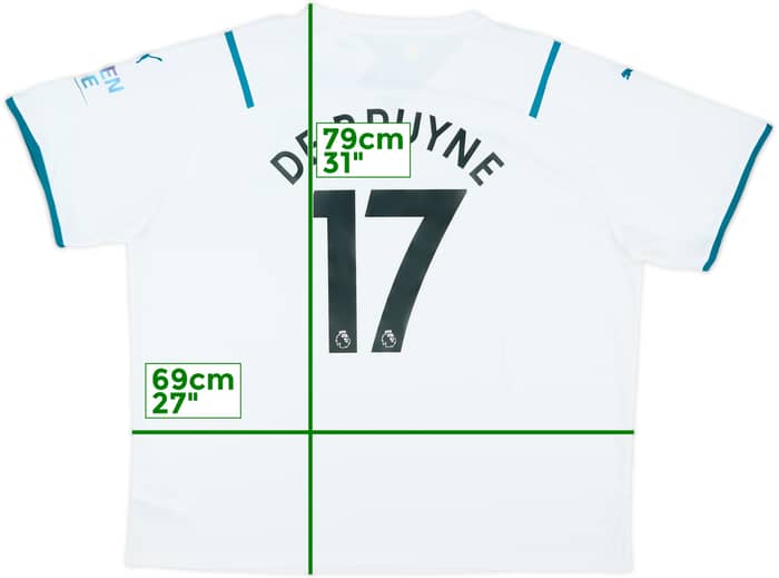 2021-22 Manchester City Away Shirt De Bruyne #17 (3XL)