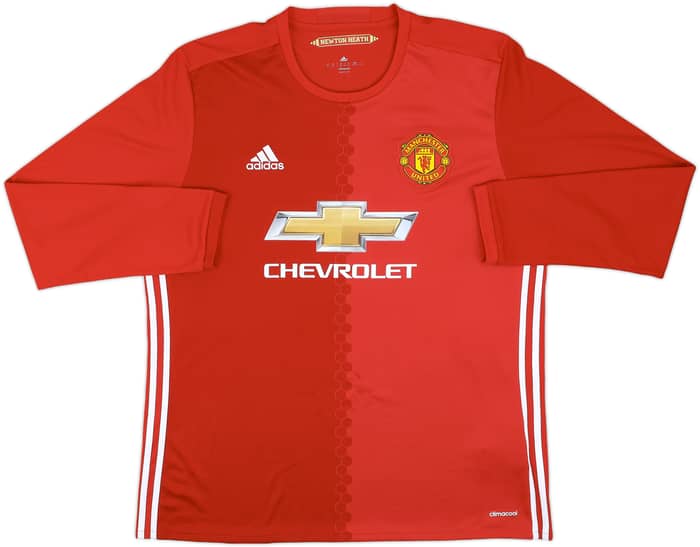 2016-17 Manchester United Home L/S Shirt Rooney #10 - 6/10 - (XL)