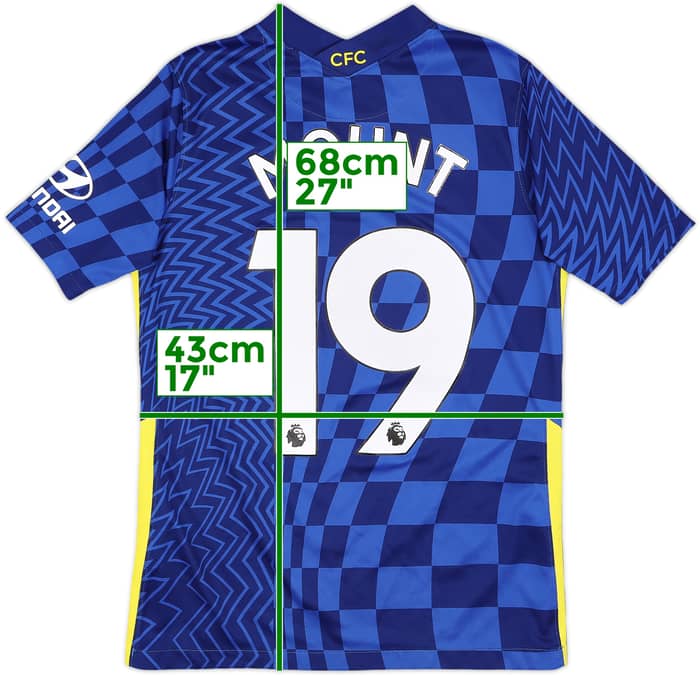 2021-22 Chelsea Home Shirt Mount #19 - 7/10 - (XL.Boys)