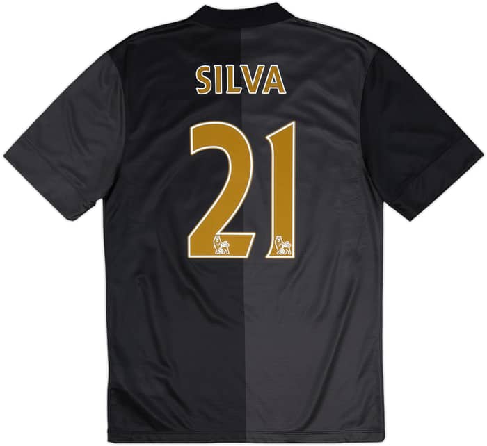 2013-14 Manchester City Away Shirt Silva #21 - 7/10 - (S)
