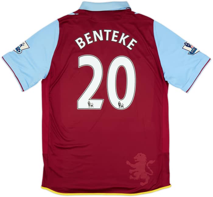 2012-13 Aston Villa Camiseta Local Benteke #20 - 6/10 - (L)