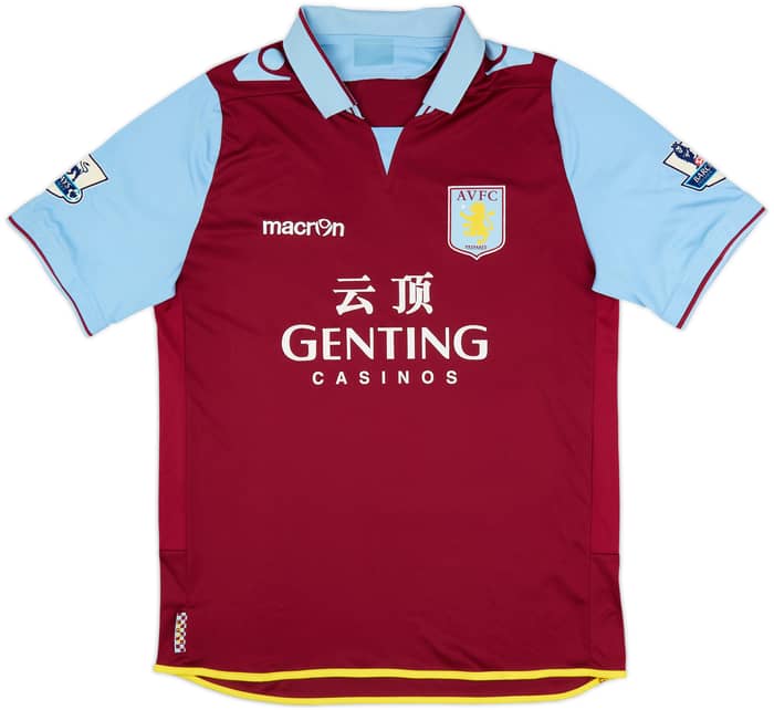 2012-13 Aston Villa Camiseta Local Benteke #20 - 6/10 - (L)
