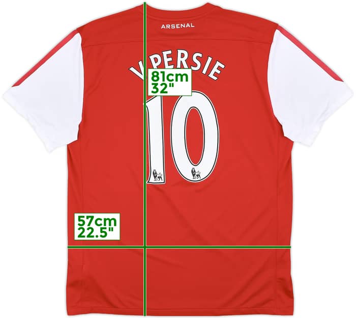 2011-12 Arsenal Home Shirt V.Persie #10 - 6/10 - (XL)
