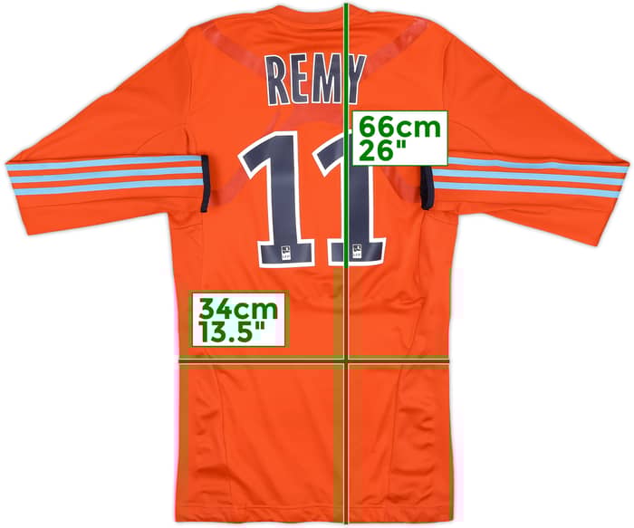 2011-12 Olympique Marseille Player Issue TechFit Third L/S Shirt Remy #11 - 4/10 - (L)
