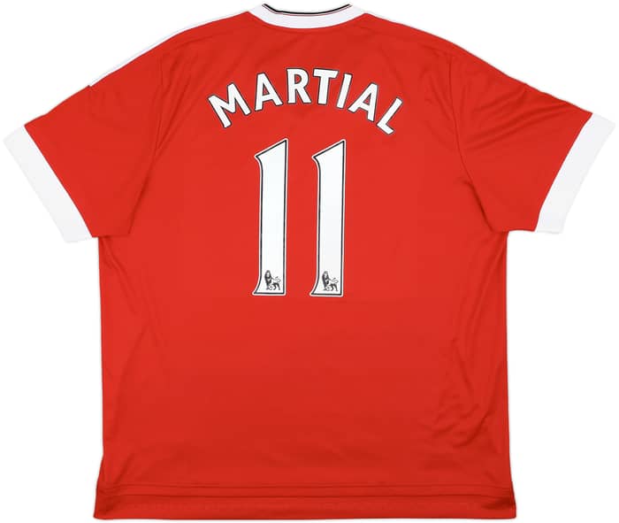 2015-16 Manchester United Home Shirt Martial #11 - 7/10 - (3XL)