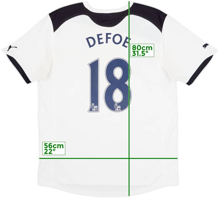 2010-11 Tottenham Home Shirt Defoe #18 - 7/10 - (L)