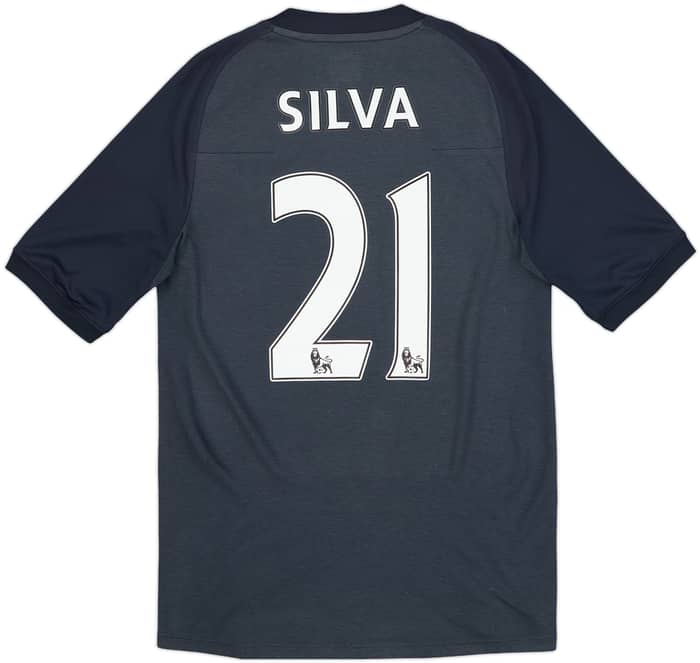 2010-12 Manchester City Away Shirt Silva #21 - 5/10 - (S)