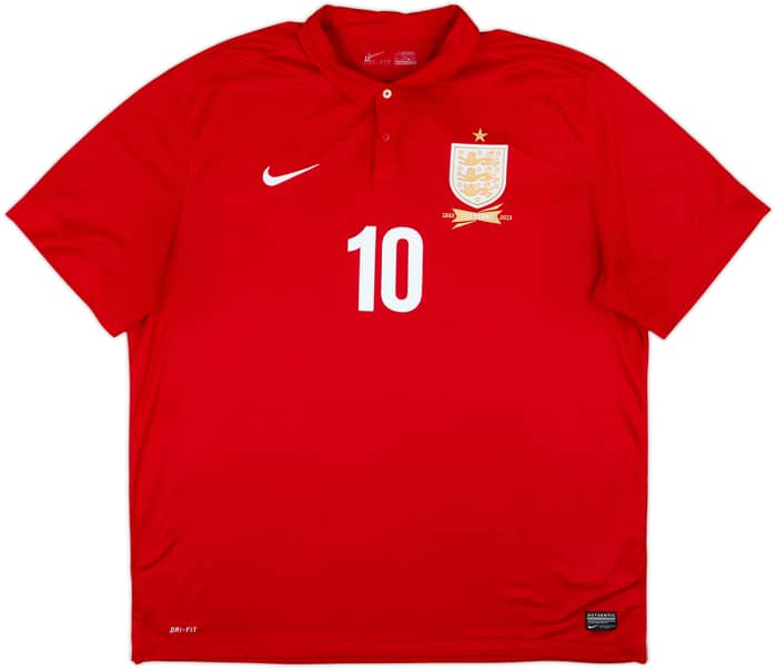 2013 England Away 150th Anniversary Shirt Rooney #10 - 8/10 - (3XL)