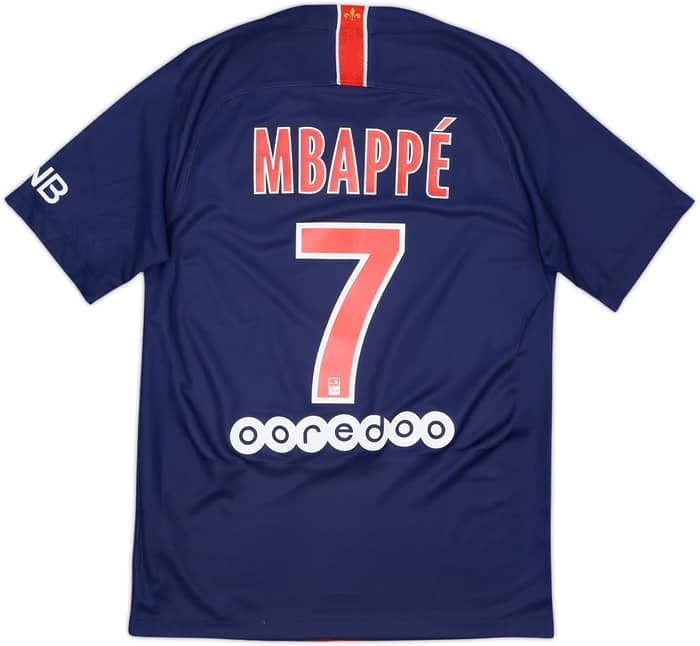 2018-19 Paris Saint-Germain Home Shirt Mbappe #7 - 10/10 - (S)
