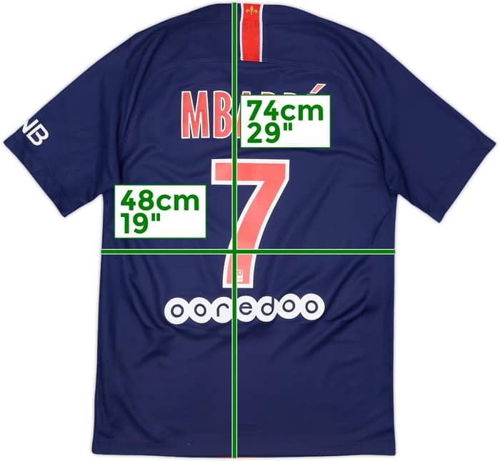 2018-19 Paris Saint-Germain Home Shirt Mbappe #7 - 10/10 - (S)